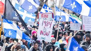 Arrestations et constats d'infraction dans une manifestation à montréal : 10 Arrested Over 140 Tickets Given As Thousands Protest In Montreal Against Pandemic Public Health Measures Ctv News