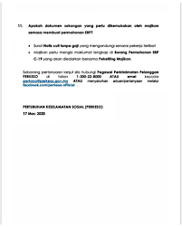 Pekeliling ini terpakai untuk semua app yang dilantik oleh spp di bawah bidang kuasanya. Perkeso Socso Pe Twitter Program Pengekalan Pekerjaan Erp Maklumat Lanjut Mengenai Program Pengekalan Pekerjaan Erp Untuk Pekerja Yang Diberi Notis Cuti Tanpa Gaji Akibat Penularan Covid 19 Maklumat Berikut Akan Dikemaskini Dari