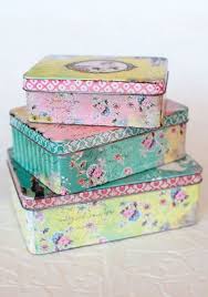 Le Jardin D Emilie Tin Set Med Bilder Blikkboks Boks Farger