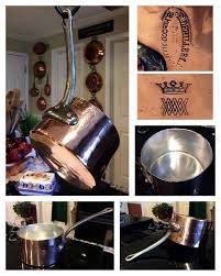 Rare Stamp Wm Crown 4 5 E Dehillerin Paris French Hammered Copper Pan Pot Rare Stamps Copper Pans Hammered Copper