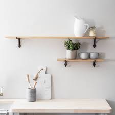 1½´ àange widtk +oles 6peci¿cation: Oak And Cast Iron Shelf In Small Or Large Garden Trading