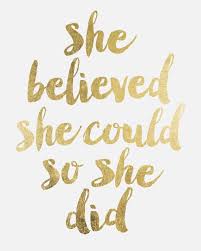 Affiche Scandinave She Believed She Could So She Did Quote Printable Wall Art Typography Print Motivational Post Done Quotes Rose Gold Quotes Powerful Quotes