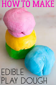 How To Make Edible Play Dough Recipe Edible Playdough Edible Play Dough Recipe Playdough Recipe