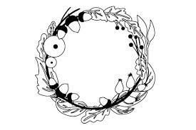 Fall Wreath Svg Cut File By Creative Fabrica Crafts Creative Fabrica