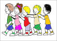 Resultado de imagen de Imágenes infantiles y de color de niños en fila