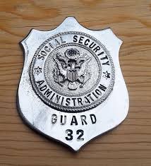Us Social Security Administration Security Guard Badge Police Badge Fire Badge Badge