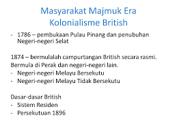Proses ini berterusan sehingga penjajahan british di tanah melayu. Bab 2 Potret Hubungan Etnik Ppt Download