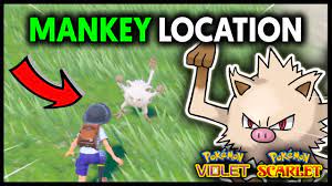 WHERE TO FIND MANKEY ON POKEMON SCARLET AND VIOLET - YouTube