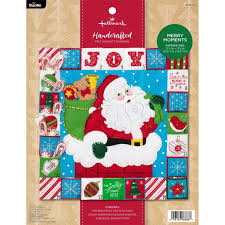 Bucilla Seasonal Felt Home Decor Advent Calendar Kits Hallmark Merry Moments Advent Calendar Kit Calendar Craft Felt Advent Calendar