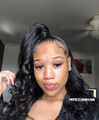 Pin By M On Bomb Hair Pretty Hairstyles Straight Hairstyles Braided Ponytail Hairstyles