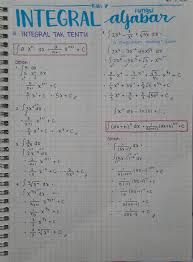 Penggunaan rumus dasar integral trigonometri untuk penyelesaian soal, sinus, cosinus dan secan. Ambisnotes Integral Fungsi Aljabar Kelas 11 Ambisnotes