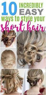 Short hairstyles branch off of these two styles and variations can arise depending on hair thickness, color, overall style, and texture. Learn How To Style That Short Hair With 10 Easy Short Hairstyle Tutorials Shorthair Hairtutor Short Hair Styles Easy Short Hair Up Medium Length Hair Styles