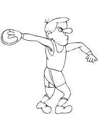 Desenho de lançamento de disco para colorir, pintar e imprimir. Desenho De Lancamento De Disco Para Colorir Tudodesenhos