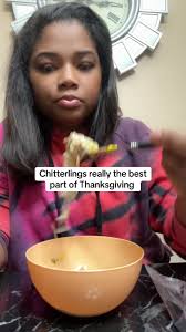 I paid $100 for chittering😩🫶🏽 #thanksgiving #fyp #chitterling #foryoupage
