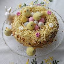 Nid De Paques Au Praline Noisette La Loi De La Gourmandise Nid De Paques Praline Noisette Dessert Paques