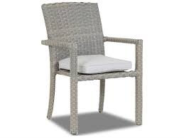 Exaggerated scale and dramatic angles create midcentury appeal with a distinctively modern twist from the fresh design minds at fred segal. Sunset West Quick Ship Majorca Wicker Dining Chair In Cast Silver 2001 1 40433