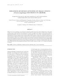 The number of words i have translated in this area is in the millions! Pdf Influences Of Human Activities On Malay Civet S Viverra Tangalunga Occupancy In Sarawak