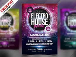 They know all the ins and outs of this industry and every day create psd flyers for free. Electro Party Flyer Free Psd Psdfreebies Com