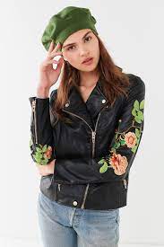 Blanknyc Floral Embroidered Moto Jacket Women Clothes Sale Jackets Blank Nyc