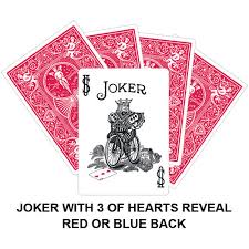 Find the perfect joker playing card stock photos and editorial news pictures from getty images. Joker With Three Of Hearts Reveal Playing Card Gaff Magic