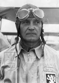 Czechoslovak pilots salute line-up, mid 30's