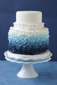 Black And White Ombre Cake 12 Fabulous Ombre Wedding Cakes Belle The Magazine Wedding Cake Ombre Ruffle Cake Cake Design