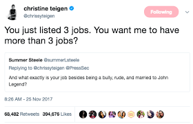 Chrissy teigen is the reigning queen of twitter. 21 Of Chrissy Teigen S Most Viral Tweets Of All Time Just For Laughs Tv Funny Relatable