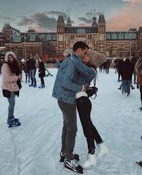 Dress them up any way you want for the coolest outing ever! Lights Ice Skating And Couple Image 6631849 On Favim Com