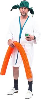 Costume Agent Vacation Movie Cousin Eddie Halloween Costume Accessory  Orange Hose (Includes Hose Only)