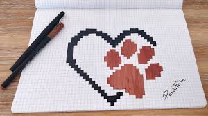 Pixel Art Love Animaux Youtube