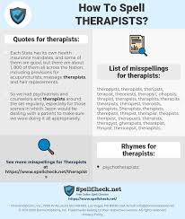 How To Spell Therapists And How To Misspell It Too Spellcheck Net
