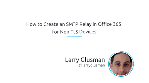 You can make the voicemail to email functionality secure by entering a username and password. How To Create An Smtp Relay In Office 365 For Non Tls Devices Youtube