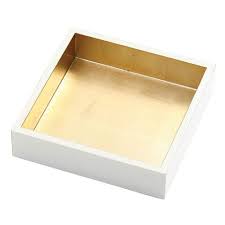 5 out of 5 stars with 1 ratings. Caspari Lacquer Luncheon Napkin Holder In Ivory Gold 1 Each Caspari