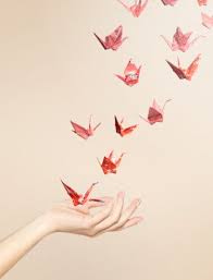 Crane Swan Paper Red Japanese Paper Decoration Craft Arts Origami Crane Origami Paper Crane Paper Crane