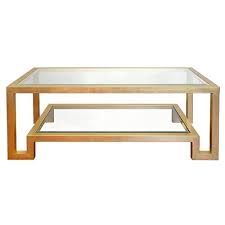 Enjoy free shipping on most stuff, even big stuff. Maddocks Hollywood Regency Clear Mirror Tabletop Gold Metal Rectangular Coffee Table 41 W 50 W Kathy Kuo Home