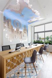Transilvania Travel Services Agency Project Made By Tuzson Design With Montaner Floor Tiles Vives Cerami Office Interior Design Office Interiors Interior