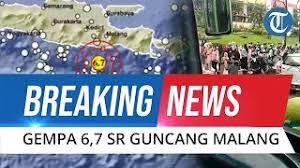 Gempa bumi malang 2021 adalah gempa bumi berkekuatan 6,1 mw yang terjadi pada 10 april 2021 pada pukul 14:00 wib dengan kedalaman gempa 80 km. Breaking News Gempa Magnitudo 6 7 Guncang Malang Getaran Terasa Hingga Jawa Tengah Youtube