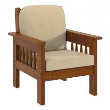 Poltrona - Madeira Maciça - Com Almofadas - Imbuia - R$ 689,40 em ...