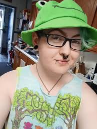 It's my birthday today and mom made me wear this silly hat.