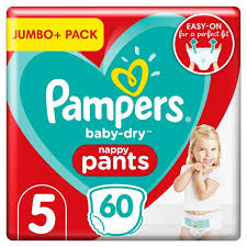 If your favourite item is out of stock you can quickly and easily sign up to be notified when it's back in stock and ready to buy. Pampers Baby Dry Nappy Pants Size 5 X60 12 17kg Jumbo Pack Ocado