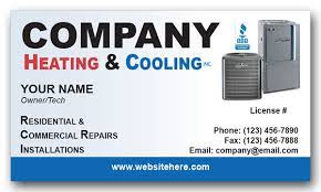 Like is it wise to include commercial or residential, fax number, email, etc. Heating Air Conditioning Company Business Card Air Conditioning Companies Hvac Business Company Business Cards