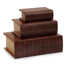 Storage bins, storage boxes & storage baskets /. Set Of 3 Decorative Nesting Wooden Book Storage Boxes Walmart Com Walmart Com