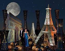 Ambzek pink eiffel tower tapestry backdrop paris theme wall decor 51hx59w inch for girls women gifts oil painting france european city romantic fashion art wall hanging bedroom living room dorm decor fabric. Travel To Romance With A Gold Lights Of Paris Prom Prom Ideas Event Ideas Decorations