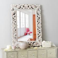 Miroir En Manguier Blanchi 60x80 Con Immagini Specchi Specchio Con Cornice In Legno Sala Da Pranzo Mobili