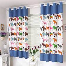 Buy top selling products like wamsutta® sheer window curtain panel and eclipse kendall rod pocket room darkening window curtain panel. New Fashion Cartoon Curtains For Kids Children Baby Room Modern Mediterranean Patchwork Windows Curtain W54 Xl 63 Custom Made Curtains Hospital Curtain Boxcurtain Fixing Aliexpress