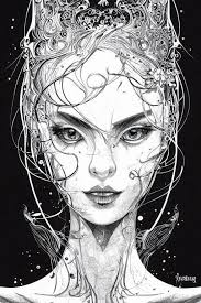 Line art, Joe Benítez style and Peter Steigerwald style : r/midjourney