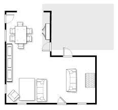 We do currently have furniture for both rooms but are not opposed to purchasing new/addtl items. L Shaped Living Dining Room Design Problem