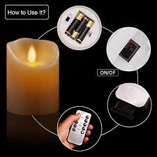 Big House Flickering Flameless Candles With Timer Remote Control 4 5 6 Inch Set Of 3 Real Wax Pillar Battery Operated Led Candle Flameless Candles With Timer Flameless Candle Set Candles