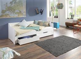 Bett und tisch in den camper selber einbauen. Stauraumbett Mit Ausziehfunktion In Weiss