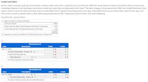 How to cash a check: Credit Card Sales Jamie S Fabrics Accepts Cash Chegg Com